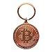 Price comparison product image Gold Plated Bitcoin Coin Key Ring Key Chain BTC Coin Art Collection Durable Quick Release Detachable Key Rings Stainless Steel Key Fob Belt Bag Clip Loop Hook