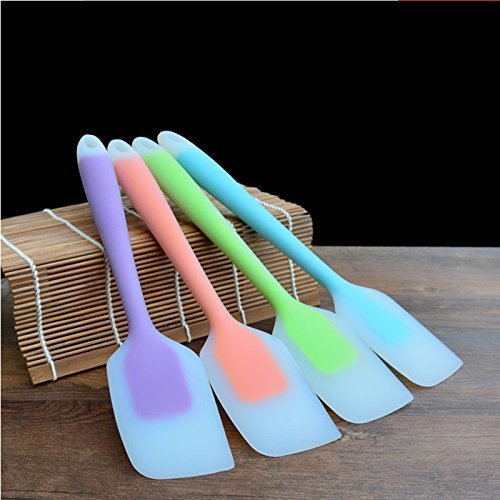 Collory ► Teigschaber aus Silikon mit Kunststoffkern, 28cm lang, hochwertiger Teigspatel (Rosa)