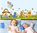 Produktbild Bernice Fashion Art abnehmbare Vinyl Wandaufkleber Aufkleber Wandkunst Farbige Blumen-Baby-Kindergarten für Kinder und Kinderzimmer