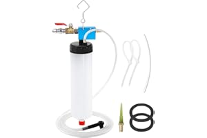 TAIPINTEE Kit Spurgo Freni Auto, Pompabile e Riempibile, Strumento per il Cambio del Liquido dei Freni, Robusto, Spurgo Freni auto, per Olio o Lubrificanti in Attrezzature Agricole, Automobili (Bianco)