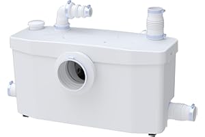 SFA - Sanibroyeur Saniplus Up (46 dB) Silencieux - Broyeur WC pour Salle de Bain Complète - Grande Capacité - Maintenance Facilitée - 52,6 x 23,5 x 32,9 cm - 400W - Made in France