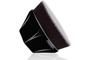 Flawless Foundation Makeup Brush by Impora London. Perfect for Liquid, Powder, Cream, Bronzer, Blush. Include Protective Case, Perfect for Traval. Flat Top, Kabuki.