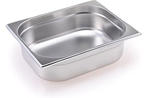 TeknoStahl GN Behälter Gastronorm 1/2 Edelstahl (100 Millimeter)