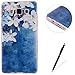 Produktbild Samsung Galaxy A3/A3 2015 hülle, Feeltech Weiche TPU Gel Silikon Schutzhülle Bunter netter Muster Entwurf Kratzfeste stoßdämpfende Premium Liquid Crystal Soft Ultra Dünn Transparent Bumper Schutz Handy hülle Perfekte Passform Durchsichtige Rückdeckel für Samsung Galaxy A3/A3 2015 - Weiße Blume (Gardenia)