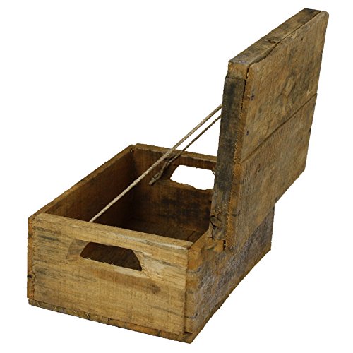 Whisky Holzkiste, mini (21x27x14,5cm), Vintage, Weinkiste, Obstkiste mit Deckel und Aufdruck - 3