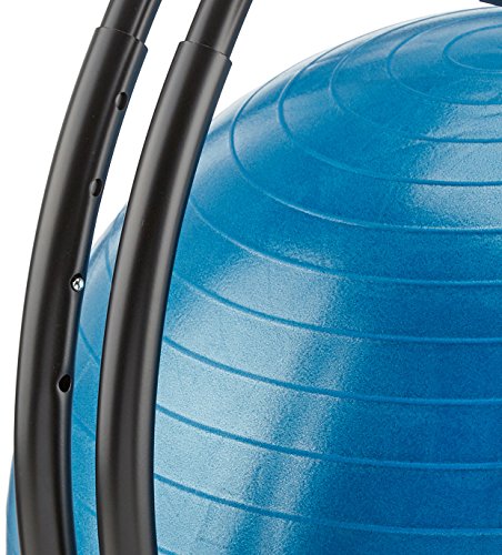 Carnegie Ball Chair – Bürostuhl-Sitzball-Kombi mit Lendenwirbelstütze, 5 bremsbare Rollen, voll höhenverstellbar, Ball separat nutzbar - 2