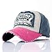 Produktbild AchidistviQ Fashion Ripped Cotton Letter Printed Baseball Cap Outdoor Sport Unisex Sonnenhut rosarot