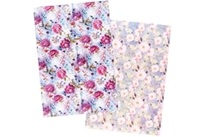 Ideen mit Herz 2 hojas de papel de arroz, papel de decoupage, DIN A4, 2 diseños diferentes, vintage, Navidad, etc. (flores 18)