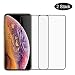 Produktbild wsky Panzerglasfolie Schutzfolie für iPhone X/Xs,[2 Stück] 3D Vollständige Abdeckung Touch Kompatibel Displayschutzfolie, 9H Härte, HD Schutzglasfolie