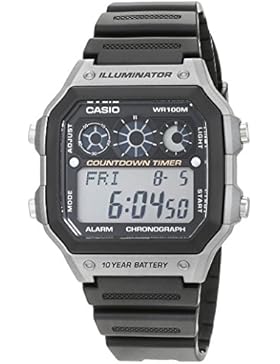 Casio Herrenuhr Digital mit Resinarmband – AE-1300WH-8AV