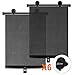 Produktbild WQDEL Auto Fenster Shades, Automatische sonnenschirme Retractable Auto Sonnenschutz Roller Schutzfolie für Seite Windows-Black/2 Stück/40 * 45 cm