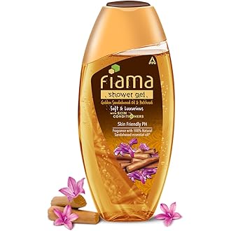 Fiama Body Wash Shower Gel Golden Sandalwood Oil and Patchouli, 250ml, Body Wash for Women & Men with Skin Conditioners for Soft and Luxurious Skin, S