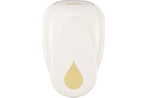 Vaessen Creative Perforatore Jumbo, Goccia d'Acqua 50 x 35 mm, per Artigianato, Scrapbooking e Creazione di Carte, Carta per Scrapbooking, DIY