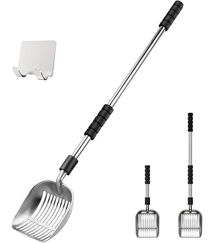 Pala Per Lettiera Gatti SAN LIKE - Manico Regolabile Fino A 105 Cm, Antiaderente, Con Impugnatura In Gomma - Foto 11