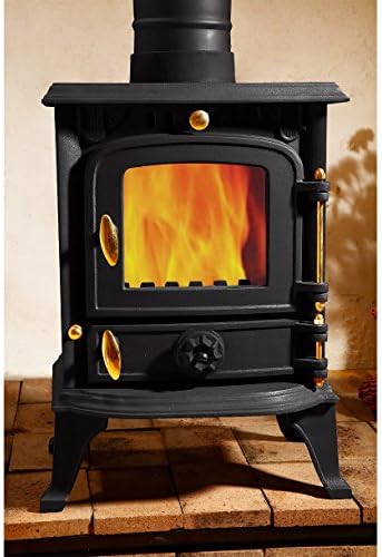 Life Time Warranty 5.5KW Efficiency 81% Cast Iron Burning Stove Log Multifuel Wood Coal