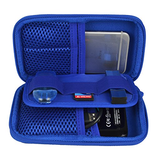 Estarer Festplattentasche Schutztasche Hülle für externe Festplatten Tasche für USB-Sticks und Speicherkarten -Blau - 6