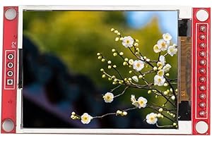 REGUN Modulo display TFT LCD per porta seriale ILI9225 Interfaccia periferica seriale 2.0 pollici 3V / 5.5V 176x220, Display LCD per Schermo, con slot per schede SD