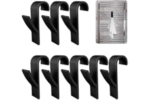 NOLACE Haken für Rundheizkörper 8 Stück Haken für Handtuchheizkörper Handtuchhalter Heizkörper Haken für Badheizkörper ABS Haken Heizung Badheizkörper für alle Standard Heizkörper-Schwarz