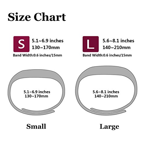 Hanlesi Armband für Fitbit Alta and Fitbit Alta HR, TPU Silikon Einstellbare Ersatz Sport Band für Fitbit Alta and Fitbit Alta HR - 6