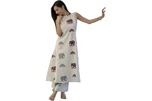 ANNI DESIGNER Women's Ethnic Co-Ord Set | Kurta Pant Set | Kurta Palazzo Set | Stylish Cotton Suit Set for Women, Festival Co