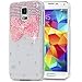Produktbild SMART LEGEND für Samsung Galaxy S5 / S5 Neo Hülle Glitter Case Hartschale Transparent Schutzhülle Handyhülle Shiny Glanz Sparkle Bling Diamant Strass Tasche Skin Schale Hart PC Hardcase Clear Kristall Handytasche Etui
