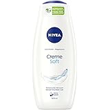 NIVEA Crema Soft Doccia (500 ml), delicato gel doccia profumato con schiuma vellutata, doccia in crema setosa con prezioso ol