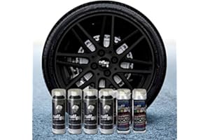 Sophisticauto Lot de 6 Sprays Full Dip Vinyles liquides Noir Mat pelable 400 ML