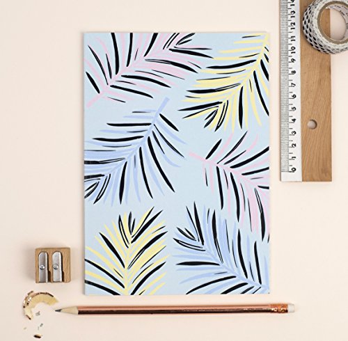 A5 Palm Tree Notebook, Small Notebook, Cute Stationery, Doodles, Stocking Filler