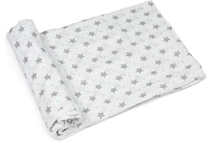 Micu Micu Muselinas Bebé Algodón 120x120, 1 Pieza, Extra Suaves, Gran Tamaño, Arrullo Bebé y Regalo Recién Nacido (Estrellas)
