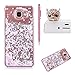 Produktbild für Samsung Galaxy A5 2016 Hülle Hardcase Transparent,SKYXD Handyhülle für Galaxy A5 2016 Glitzer Flüssig Bewegen Partikel Stern Pailletten Fließen Hart Plastik Durchsichtig Brillianter Kreativ Design mit [Handyanhänger + Eingabestifte] Rückseite Schutzhülle für Samsung Galaxy A5 2016 Modell SM-A510F Glitter Shine Bling Star Sparkle Back Cover With Touch Pen Dust Plug - Rosa Lila