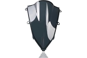 INXKED Windschild Für CBR 650 R Für CBR650R Für CBR 650R 2019 2020 2021 2022 2023 2024 Motorrad Windschutzscheibe Windschutzscheibe Double Bubble Windabweiser (Color : Gray)