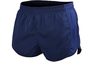 MUSCLE ALIVE Uomo Sport Running 1" Elite Diviso in Esecuzione Pantaloncini con Lato Maglia Pannello Presto Asciutto Leggero Poliestere