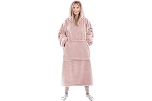 GENTLEWARM Hoodie Blanket, Super Soft Warm Oversized Blanket Hoodie, Comfortable Giant Pocket Sweatshirt Blanket, Sherpa Fleece for Women Men One Size Fit All
