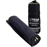 Microfibre Hand Towels Set of 2 70 x 140 cm and 40 x 80 cm Quick-Dry Extremely Absorbent Ultralight Travel Towel Set with Bag - Ideal for Outdoor Travel Camping black 80x40cm