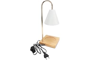 DRFEIFY Lampa do Pieczenia świec, ściemnialna Bezdymna Lampa do Podgrzewania świec do Sypialni (Wtyczka EU 250 V)