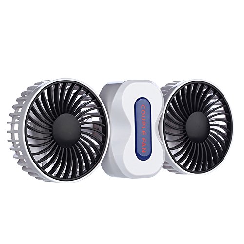 Bcyfan Fan USB Ventilaor Leise Klein Lüfter Wiederaufladbare Faltbar Tischventilator 3 Speeds für Büro Schlafzimmer (Weiß)