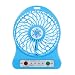 Produktbild FNKDOR Portable Rechargeable LED Light Fan Air Cooler Mini Desk USB 18650 Batterie Ventilateur (bleu)