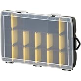 STANLEY Basic organizer with 17 compartments, removable dividers, customizable, ruler marked on the lid, high impact polyprop