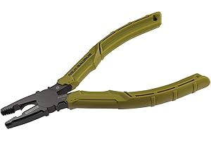 ENGINEER Pinze a vite (rimuovere le viti danneggiate rapidamente/facilmente), multi-funzione - denti a mascella inter-meshed, rivestimento in ossido nero, impugnature verde salvia.