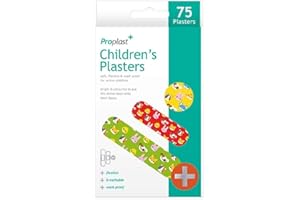 5STARWAREHOUSE 75 zabawnych plastrów dla dzieci, sterylne, oddychające, różne rozmiary, wzory Shopmonk