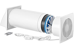 LIRAST 150mm Ventilazione Meccanica Controllata VMC Doppio Flusso Recupero Calore con Cavo - VMC Recuperatore di Calore Doppio Flusso