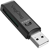 VegGieg USB 2.0 SD ve Micro SD Hafıza Kart Okuyucu Siyah