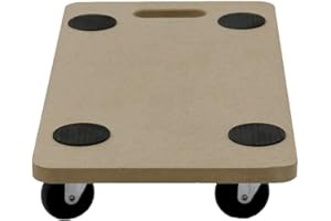 Unibos Heavy Duty Anti Slip Hand Dolly Trolley Cart Furniture Moving Wooden Platform Mover Swivel Castors Perfect For Home, Workplace Or Professional Removals Use (200KG Loading Capacity Dolly)