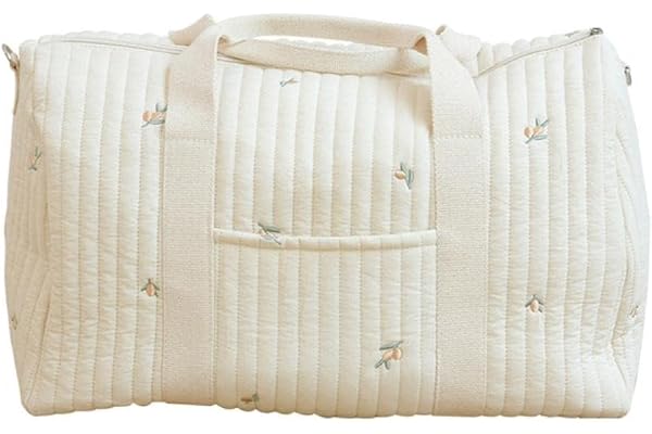 Sac de Maternité Matelassé pour Maman et Bébé - Couche, Toilette, Bagage, Voyage Fourre-Tout - Olive - Taille Unique