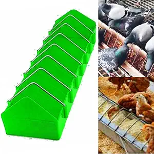 Petzlifeworld Poultry Food Tray for Pigeon, Chicken and Pets Garden Outdoor use Ground Bird Feeder (Green)