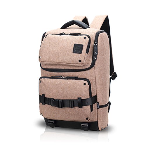FANDARE Rucksäcke Laptop Freizeit Wanderrucksäcke 17'' Zoll Damen Herren Schulrucksack Schulranzen Reisen Leicht Wasserdicht Nylon