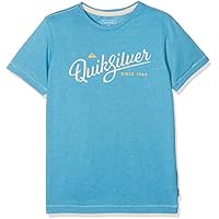 Quiksilver Heather Wavey Glaze Camiseta, Niños, Azul Malibu, L/14