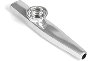 U-K Kazoo Chitarra Ukulele Companion - Flauto Strumento di Accompagnamento in Metallo Argento - Durevole e Attraente