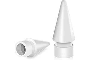 Hearkey Tips Compatible with Apple Pencil, iPencil Nibs Replacement for iPad Pen 1st Gen & 2nd Generation, High Sensitivity and Support Pressure-Sensitive Operation - [2 Pack]