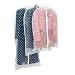 Produktbild ZYHstore 5 Stück 60*100cm Wasserdicht Polka Dot Klar Durchschauen Kleidung Lagerung Hängetasche Taschen Kleiderschutzhülle Kleidung Staubschutz Reißverschluss für Anzug, Kleider, Oberteile, Mäntel, Jacken, Röcke Lagerung oder Reise - Blau